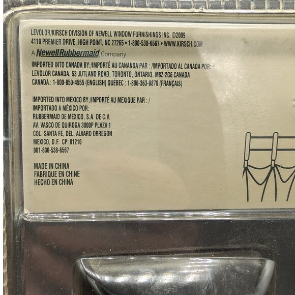 Vintage Black Curtain Rod Finials Kirsch New old stock Black Screw on  1 3/8" - Picture 6 of 9